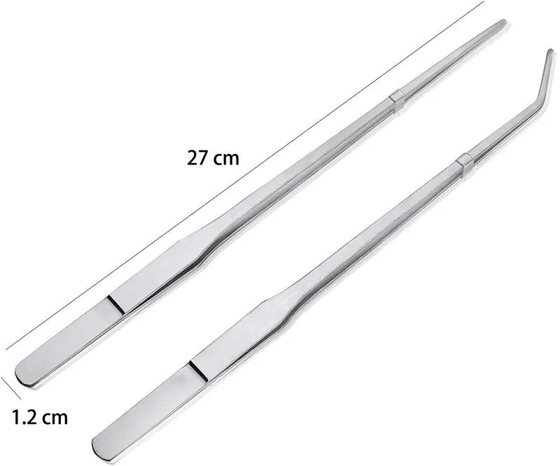 Stainless Steel Long Feeding Tongs For Aquariums Straight Aqua Scaping And  Curved Facial Hair Removal Tweezers For Fish Tanks And Aquatic Plants From  Ytlighting, $1.23
